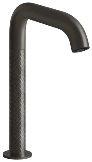 GESSI Intreccio Mitigeur lavabo electronique fourni avec 2 robinets sous-lavabo pourcontrôle de la température et du débit. INTRECCIO. Black Metal Brossé PVD