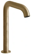 GESSI Intreccio Mitigeur lavabo electronique fourni avec 2 robinets sous-lavabo pourcontrôle de la température et du débit. INTRECCIO. Warm Bronze Br. PVD