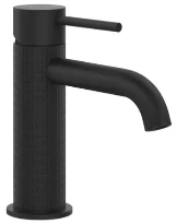 GESSI Meccanica Mitigeur lavabo, sans vidage, avec flexibles de raccordement. Noir XL