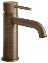GESSI Meccanica Mitigeur lavabo, sans vidage, avec flexibles de raccordement. Cuivre Brossé PVD