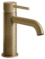 GESSI Meccanica Mitigeur lavabo, sans vidage, avec flexibles de raccordement. Warm Bronze Br. PVD