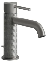 GESSI Cesello Mitigeur lavabo, avec vidage et flexibles de raccordement. Steel Brushed