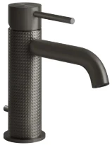GESSI Cesello Mitigeur lavabo, avec vidage et flexibles de raccordement. Black Metal Brossé PVD