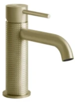 GESSI Cesello Mitigeur lavabo, sans vidage, avec flexibles de raccordement. Brushed Brass PVD