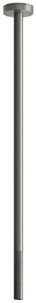 GESSI Cesello Pomme de douche avec bras longueur à la demande. À compléter par un mitigeur à commande séparée. CESELLO Steel Brushed