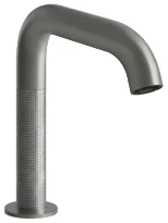 GESSI Cesello Mitigeur lavabo electronique fourni avec 2 robinets sous-lavabo pourcontrôle de la température et du débit. CESELLO. Steel Brushed