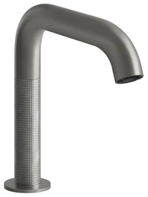 GESSI Cesello Mitigeur lavabo electronique fourni avec 2 robinets sous-lavabo pourcontrôle de la température et du débit. CESELLO. Steel Brushed