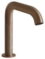 Gessi Cesello Mitigeur lavabo électronique fourni avec 2 robinets sous-lavabo pour contrôle de la température et du débit. Cuivre Brossé PVD