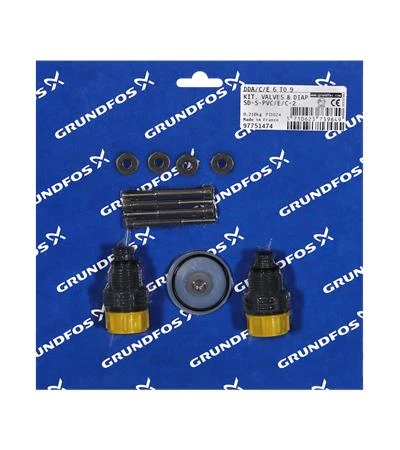 GRUNDFOS WSS Kit, valve/diaph. SD-S-PVC/E/C-2