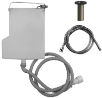 Gessi Bath316 Système de récupération eau pour flexible de douchette bain-douche. Non compatible avec 01669, 01658, 01663 et 01664. Noir XL