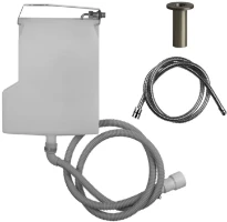 Gessi Bath316 Système de récupération eau pour flexible de douchette bain-douche. Non compatible avec 01669, 01658, 01663 et 01664. Black Metal Brossé PVD