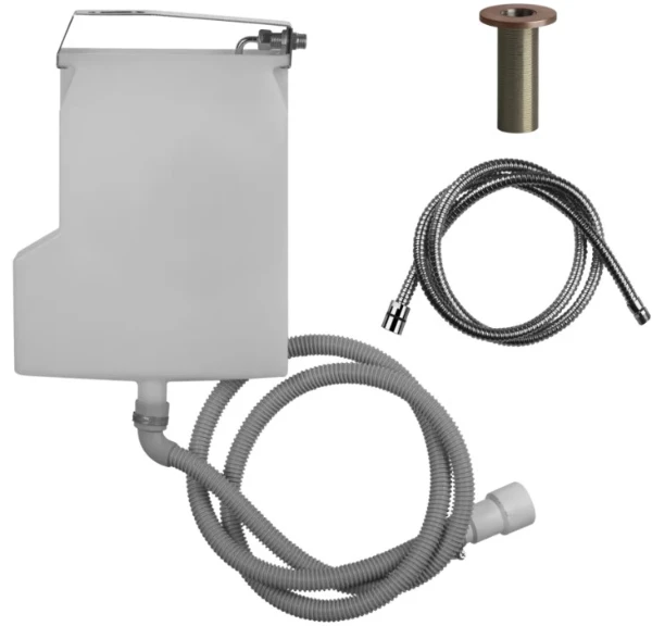 GESSI Bath316 Système de récupération eau pour flexible de douchette bain-douche. Non compatible avec 01669, 01658, 01663 et 01664. Cuivre Brossé PVD