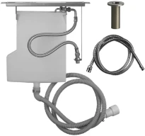 GESSI Bath316 Système de récupération eau pour flexible de douchette bain-douche. Non compatible avec 01669, 01658, 01663 et 01664. Steel Brushed
