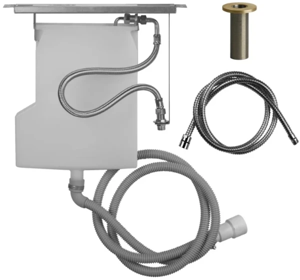 GESSI Bath316 Système de récupération eau pour flexible de douchette bain-douche. Non compatible avec 01669, 01658, 01663 et 01664. Warm Bronze Br. PVD