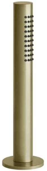 Gessi Bath316 Support douchette avec douchette anticalcaire et flexibles 1,5m laiton brossé PVD