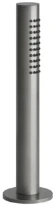Gessi Bath316 Support douchette avec douchette anticalcaire et flexibles 1,5m Steel Brushed