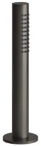 Gessi Bath316 Support douchette avec douchette anticalcaire et flexibles 1,5m Black Metal Brossé PVD