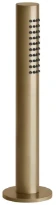 Gessi Bath316 Support douchette avec douchette anticalcaire et flexibles 1,5m Warm Bronze Br. PVD