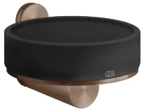 GESSI 316Accessories Porte-savon mural noir. Cuivre Brossé PVD