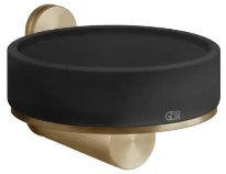 GESSI 316Accessories Porte-savon mural noir. Warm Bronze Br. PVD