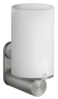 GESSI 316Accessories Porte-verre mural blanc. Steel Brushed
