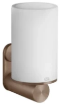 GESSI 316Accessories Porte-verre mural blanc. Cuivre Brossé PVD