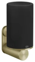GESSI 316Accessories Porte-verre mural noir. Brushed Brass PVD