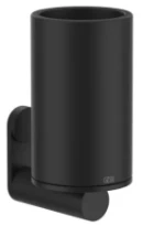 GESSI 316Accessories Porte-verre mural noir. Noir XL