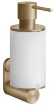 GESSI 316Accessories Distributeur de savon liquide mural blanc. Warm Bronze Br. PVD