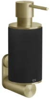 GESSI 316Accessories Distributeur de savon liquide mural noir. Brushed Brass PVD
