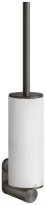 GESSI 316Accessories Porte-balayette mural blanche. Black Metal Brossé PVD