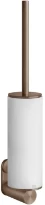 GESSI 316Accessories Porte-balayette mural blanche. Cuivre Brossé PVD
