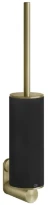 GESSI 316Accessories Porte-balayette mural noir. Brushed Brass PVD