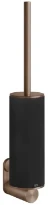 GESSI 316Accessories Porte-balayette mural noir. Cuivre Brossé PVD