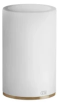 GESSI 316Accessories Porte-verre à poser blanc. Warm Bronze Br. PVD