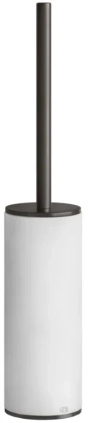 Gessi 316Accessoires Porte-brosse à poser blanche. Black Metal Brossé PVD