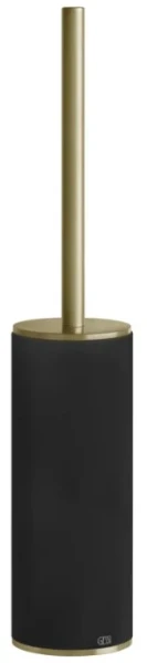 GESSI 316Accessories Porte-balayette à poser noir. Brushed Brass PVD