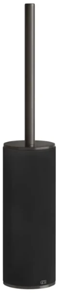 GESSI 316Accessories Porte-balayette à poser noir. Black Metal Brossé PVD