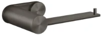 Gessi 316Accessoires Porte-papier mural Black Metal Brossé PVD