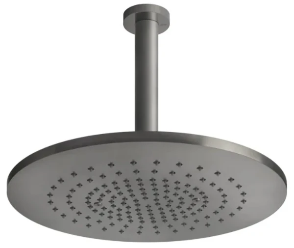 Gessi Shower316 douche de tête plafond orientable. Steel Brushed
