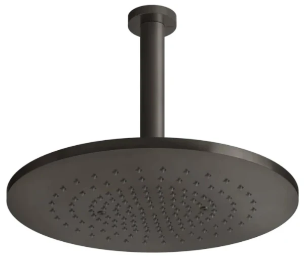 PF54152#707 Gessi Shower316 Oriënteerbare plafond-hoofddouchekop Geb. Zwart Metaal PVD