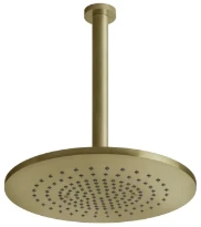 GESSI Shower316 Douchette au plafond avec bras orientable, longueur à la demande. Brushed Brass PVD