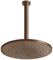 GESSI Shower316 Douchette au plafond avec bras orientable, longueur à la demande. Cuivre Brossé PVD