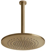 GESSI Shower316 Douchette au plafond avec bras orientable, longueur à la demande. Warm Bronze Br. PVD