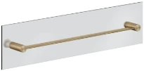 GESSI 316Accessories Porte-serviette 60 cm à fixer sur le verre. Warm Bronze Br. PVD