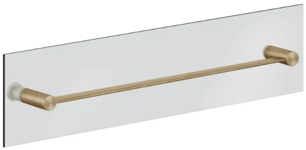 GESSI 316Accessories Porte-serviette 60 cm à fixer sur le verre. Warm Bronze Br. PVD