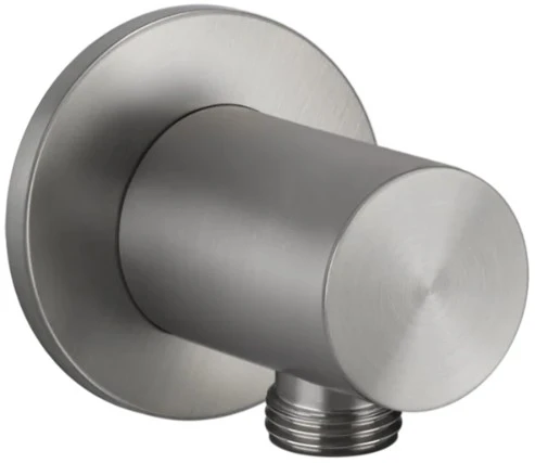 GESSI Shower316 Sortie murale coudée. Steel Brushed