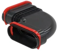 Zehnder ComfoTube Flat 51 - coude horizontal 90° - RLC (sans joints)