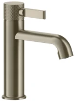 GESSI Inciso - Mitigeur lavabo, avec vidage et flexibles de raccordement. Finox Brushed Nickel
