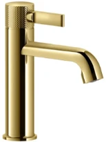 GESSI Inciso - Mitigeur lavabo, avec vidage et flexibles de raccordement. Gold PVD
